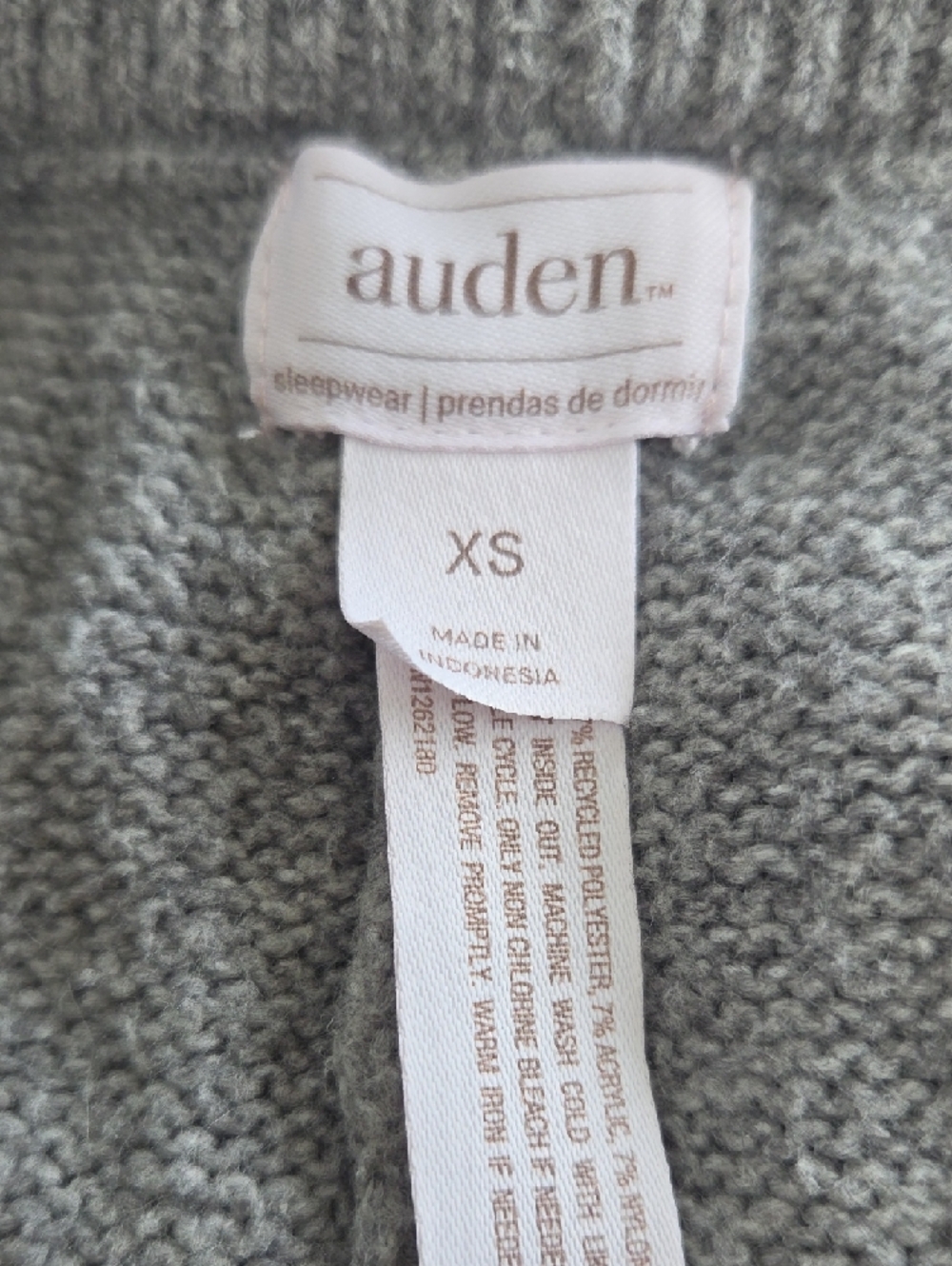 Auden Gray Soft Lounge Pants XS & Pink V-Neck Cardigan Sm - Picture 7 of 8